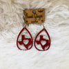Texas Earrings-Accessories-Sweet Ginger Jewelry-Red-Inspired Wings Fashion
