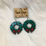 Christmas Earrings-Accessories-Sweet Ginger Jewelry-Wreath-Inspired Wings Fashion